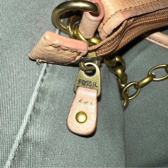 FOSSIL Women’s MINI BAG CROSSBODY PURSE IN NATURAL LEATHER COLOR Hand Bag - Picture 12 of 16